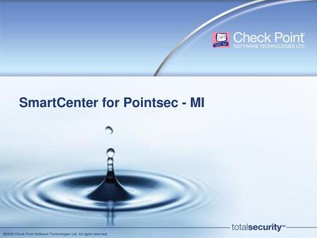 SmartCenter for Pointsec - MI