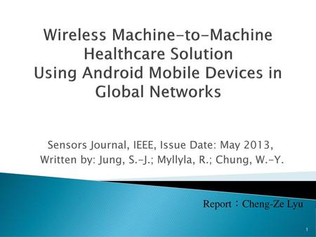 Sensors Journal, IEEE, Issue Date: May 2013,