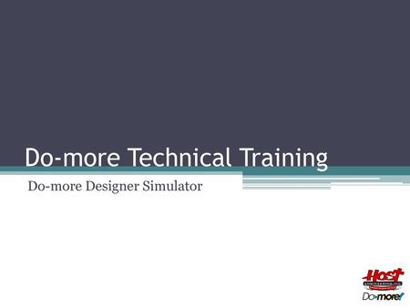 Do-more Technical Training