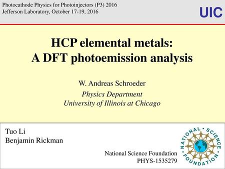 A DFT photoemission analysis