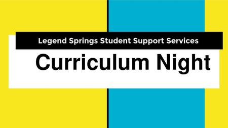 Legend Springs Student Support Services