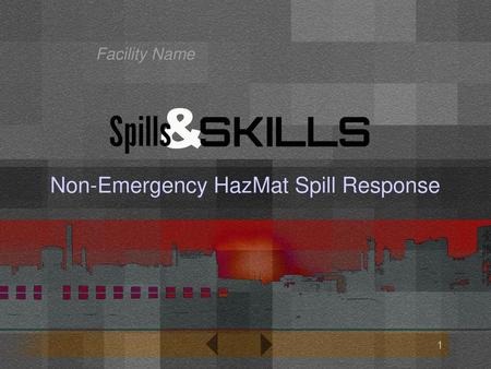 Non-Emergency HazMat Spill Response