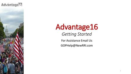 Advantage16 Getting Started