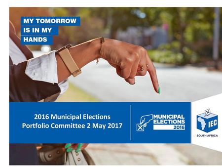 Portfolio Committee 2 May 2017