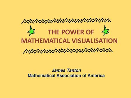 MATHEMATICAL VISUALISATION Mathematical Association of America