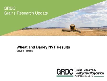 Wheat and Barley NVT Results