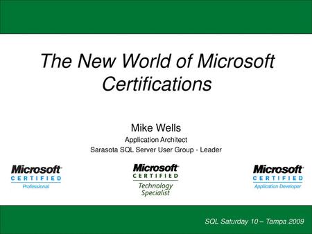 The New World of Microsoft Certifications