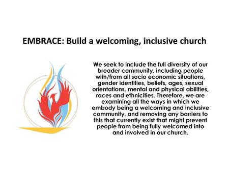 Embrace: Build a welcoming, inclusive church