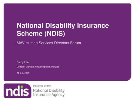 National Disability Insurance Scheme (NDIS)