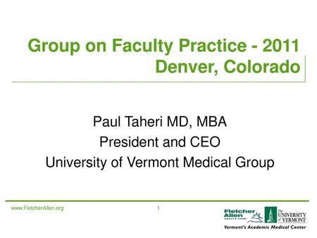 University of Vermont Medical Group