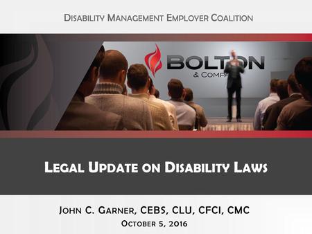 Legal Update on Disability Laws