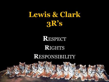 RESPECT RIGHTS RESPONSIBILITY