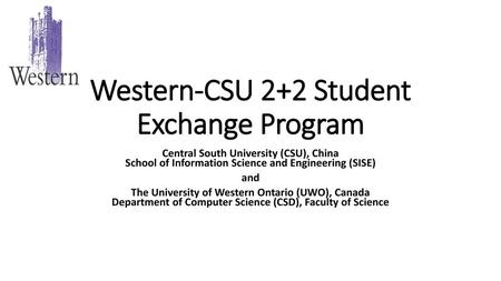 Western-CSU 2+2 Student Exchange Program