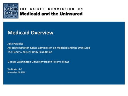 Entitlement Federal State Medicaid’s Origins partnership