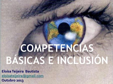 COMPETENCIAS BÁSICAS E INCLUSIÓN