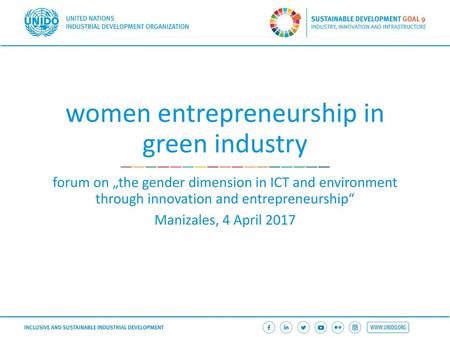 women entrepreneurship in green industry