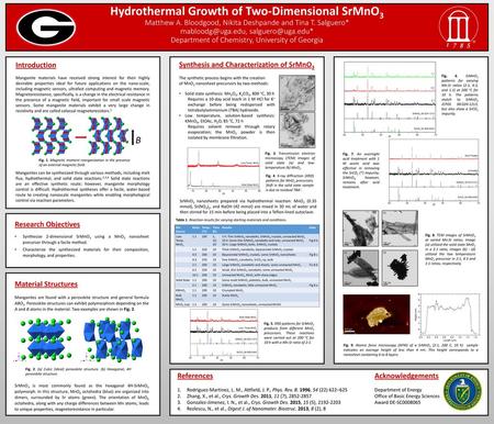 Hydrothermal Growth of Two-Dimensional SrMnO3 Matthew A