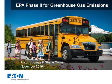 EPA Phase II for Greenhouse Gas Emissions