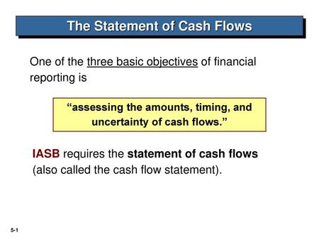 The Statement of Cash Flows