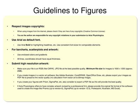 Guidelines to Figures Respect images copyrights: