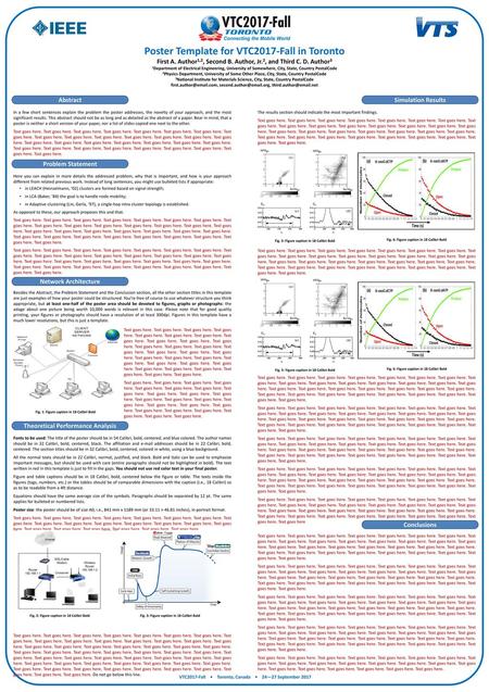 Poster Template for VTC2017-Fall in Toronto