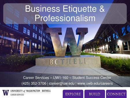 Business Etiquette & Professionalism