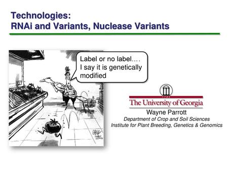 Technologies: RNAi and Variants, Nuclease Variants