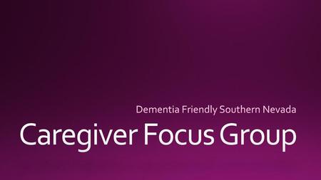 Dementia Friendly Southern Nevada