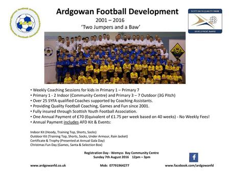 Ardgowan Football Development