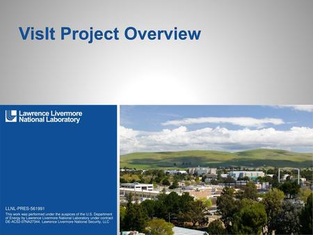 VisIt Project Overview