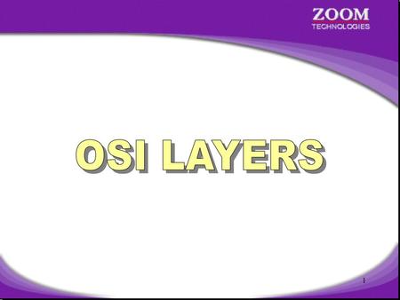 OSI LAYERS.