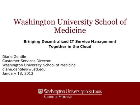 Washington University School of Medicine