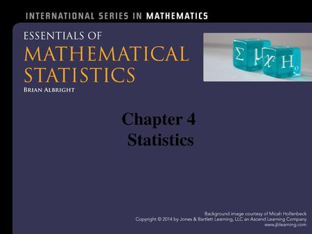 Chapter 4 Statistics.