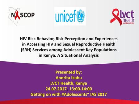 HIV Risk Behavior, Risk Perception and Experiences