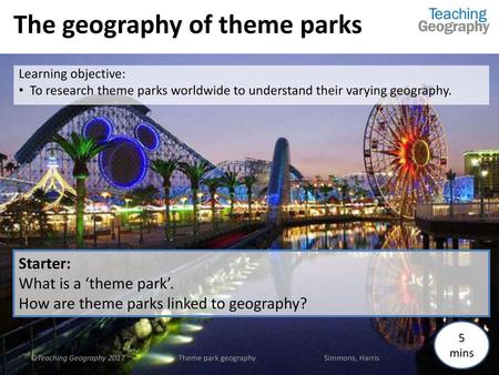 The geography of theme parks