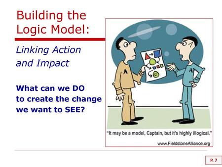 Building the Logic Model: