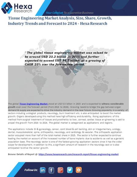 Tissue Engineering Market 