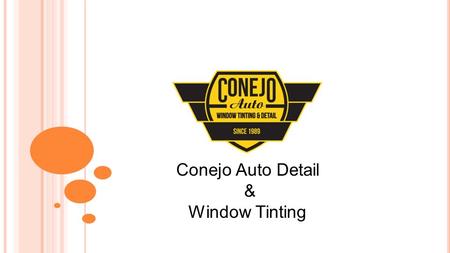 Conejo Auto Detail & Window Tinting