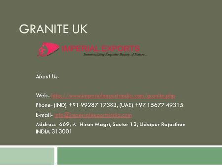 GRANITE UK