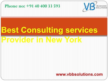 Best Consulting services Provider in New York  Phone no: