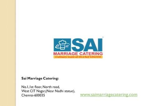 Best Wedding Catering Service in Chennai