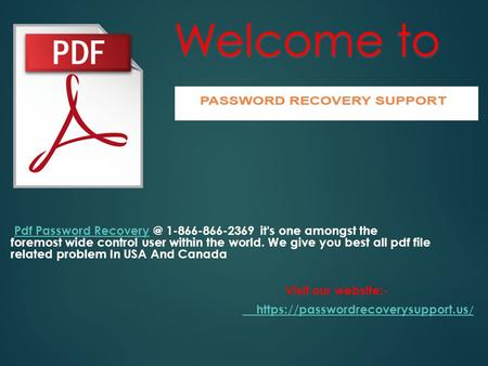 Pdf Password it's one amongst the foremost wide control user within the world. We give you best all pdf file related problem.