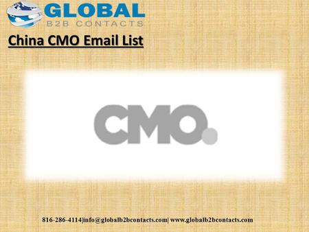 China CMO  List.