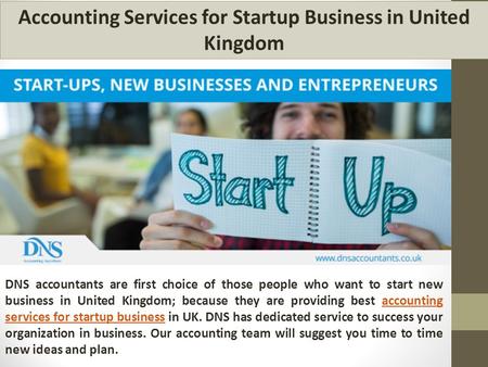 Accounting Services for Startup Business in United Kingdom
