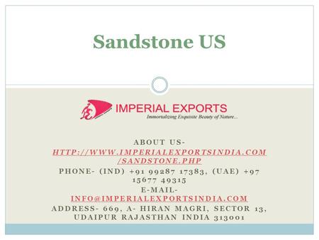 SANDSTONE US