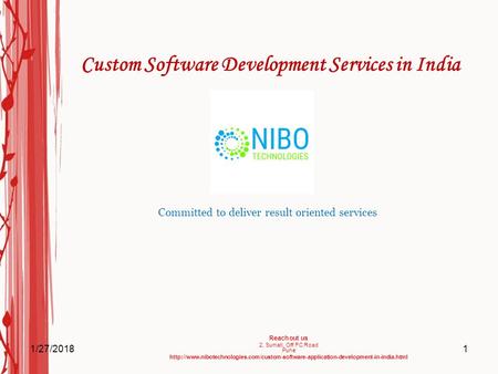 Custom Software Development Services in India - NIBO Technologies