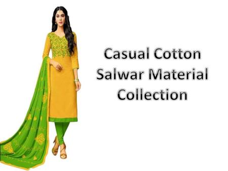 Casual Cotton Salwar Material Collection
