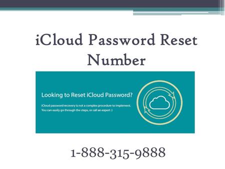 ICloud Password Recovery Phone Number | 1-888-315-9888