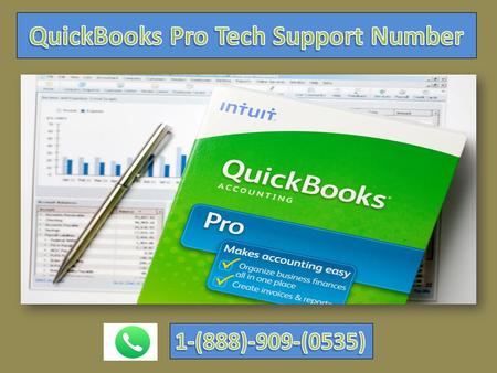 QuickBooks Pro Tech Support 1-888-909-0535 Number