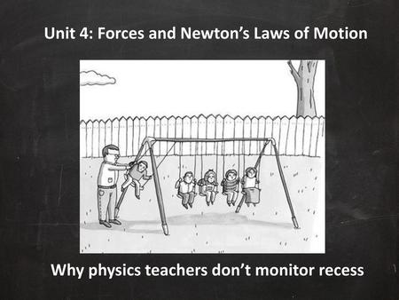 Unit 4: Forces and Newton’s Laws of Motion